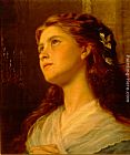 Young Canvas Paintings - Portrait of a Young Girl